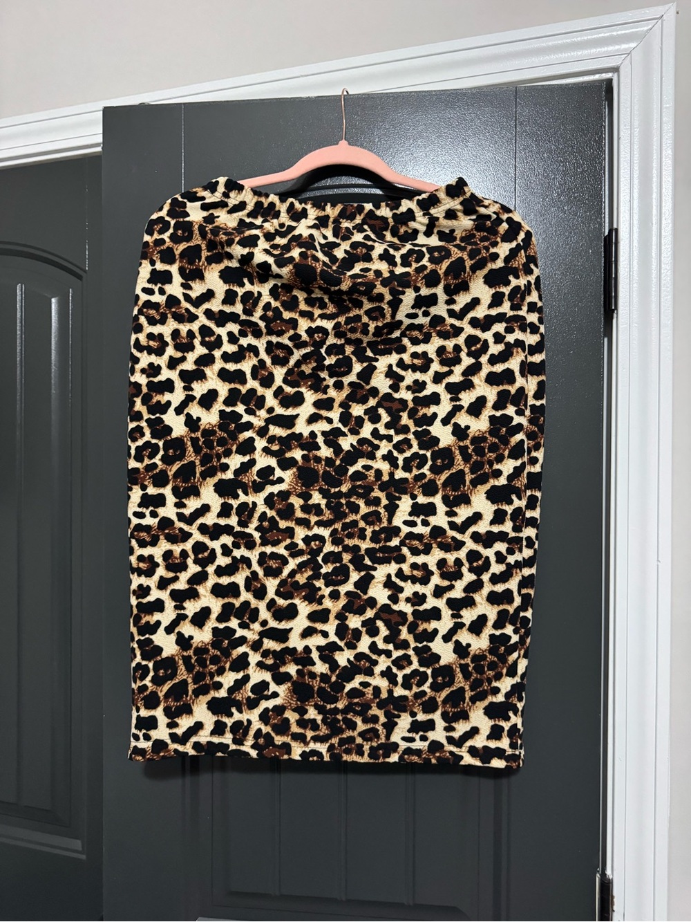 SHEIN Leopard Print Pencil Skirt - Brown & Black
